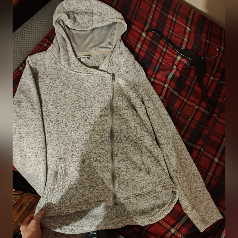 Ariat Gray Zip-Up Hoodie Size Medium